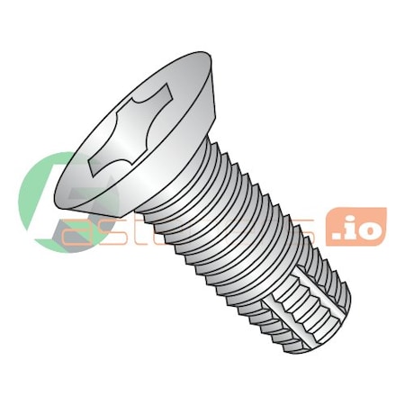Newport Fasteners Thread Cutting Screw, #8-32 x 3/4 in, Stainless Steel Flat Head Phillips Drive, 4000 PK 529550